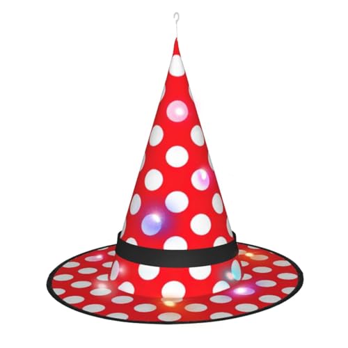 Kycvds Niedliche Halloween-Hexenhüte mit Punkten sind mit Lichtern verziert, die verwendet werden, um große Halloween-Partyzubehör zu dekorieren. Kycvds Niedliche Halloween-Hexenhüte mit Punkten sind mit Lichtern verziert, die verwendet werden, um große Halloween-Partyzubehör zu dekorieren. von Kycvds