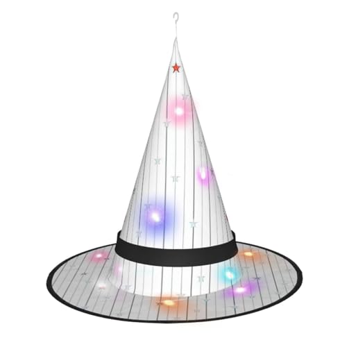 Kycvds Sterne, Streifen, Vektor-Hexenhüte sind mit Lichtern verziert, die verwendet werden, um große Halloween-Partyzubehör zu dekorieren. Kycvds Sterne, Streifen, Vektor-Hexenhüte sind mit Lichtern verziert, die verwendet werden, um große Halloween-Partyzubehör zu dekorieren. von Kycvds
