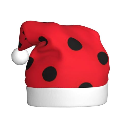 Kycvds Weihnachtsmütze, gepunktet, für Erwachsene, Unisex, Samt, Komfort, extra dick, für Neujahr Kycvds Weihnachtsmütze, gepunktet, für Erwachsene, Unisex, Samt, Komfort, extra dick, für Neujahr von Kycvds