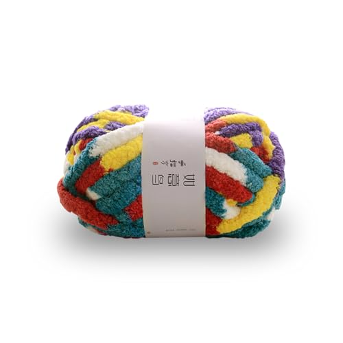 KyeeaDIY Chunky Garn für das Häkeln 1 Packung, Chenille Garn für Handstricken, Riesen Dicke Fluffige Garne Super Sperrige Weiche Plüsch Fuzzy Häkelngarn Multicolor Jumbo Garn für Häkeldecke (O) KyeeaDIY Chunky Garn für das Häkeln 1 Packung, Chenille Garn für Handstricken, Riesen Dicke Fluffige Garne Super Sperrige Weiche Plüsch Fuzzy Häkelngarn Multicolor Jumbo Garn für Häkeldecke (O) von KyeeaDIY
