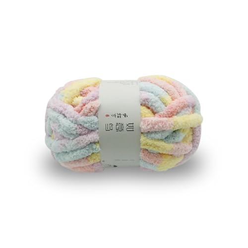 KyeeaDIY Chunky Garn für das Häkeln 1 Packung, Chenille Garn für Handstricken, Riesen Dicke Fluffige Garne Super Sperrige Weiche Plüsch Fuzzy Häkelngarn Multicolor Jumbo Garn für Häkeldecke (G) KyeeaDIY Chunky Garn für das Häkeln 1 Packung, Chenille Garn für Handstricken, Riesen Dicke Fluffige Garne Super Sperrige Weiche Plüsch Fuzzy Häkelngarn Multicolor Jumbo Garn für Häkeldecke (G) von KyeeaDIY