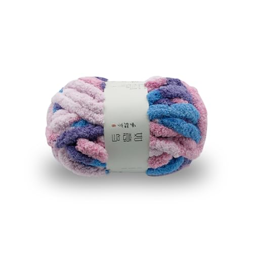 KyeeaDIY Chunky Garn für das Häkeln 1 Packung, Chenille Garn für Handstricken, Riesen Dicke Fluffige Garne Super Sperrige Weiche Plüsch Fuzzy Häkelngarn Multicolor Jumbo Garn für Häkeldecke (I) KyeeaDIY Chunky Garn für das Häkeln 1 Packung, Chenille Garn für Handstricken, Riesen Dicke Fluffige Garne Super Sperrige Weiche Plüsch Fuzzy Häkelngarn Multicolor Jumbo Garn für Häkeldecke (I) von KyeeaDIY