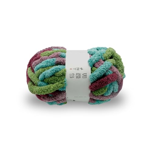 KyeeaDIY Chunky Garn für das Häkeln 1 Packung, Chenille Garn für Handstricken, Riesen Dicke Fluffige Garne Super Sperrige Weiche Plüsch Fuzzy Häkelngarn Multicolor Jumbo Garn für Häkeldecke (H) KyeeaDIY Chunky Garn für das Häkeln 1 Packung, Chenille Garn für Handstricken, Riesen Dicke Fluffige Garne Super Sperrige Weiche Plüsch Fuzzy Häkelngarn Multicolor Jumbo Garn für Häkeldecke (H) von KyeeaDIY