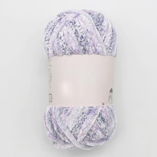 KyeeaDIY Chunky Garn zum Häkeln, 2Pcs Chenille Häkelngarn Clearance, Samt Garn Crochet für Decke Stricken, für die Herstellung von DIY Decke, Kleidung, Stricken Kreationen (C) von KyeeaDIY