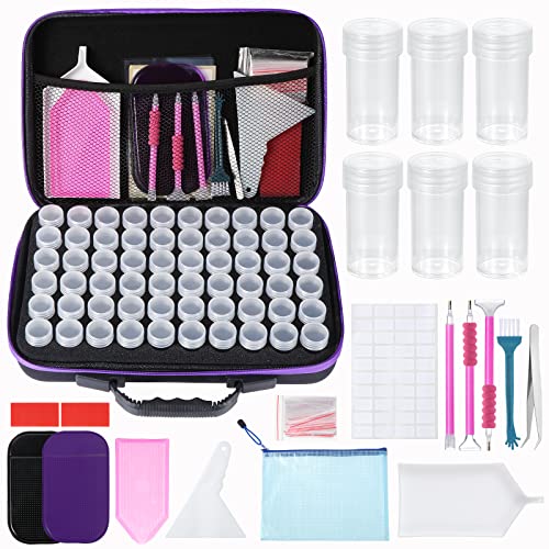 Kyrio 60 Slots Diamant Malerei Aufbewahrungsboxen,Diamant-Malerei Kits,Container-Gläser,Pinzette,Tabletts,Tone,Perlenschmuck Diamant Kunst Aufbewahrungsbox für DIY Kunsthandwerk Kyrio 60 Slots Diamant Malerei Aufbewahrungsboxen,Diamant-Malerei Kits,Container-Gläser,Pinzette,Tabletts,Tone,Perlenschmuck Diamant Kunst Aufbewahrungsbox für DIY Kunsthandwerk von Kyrio