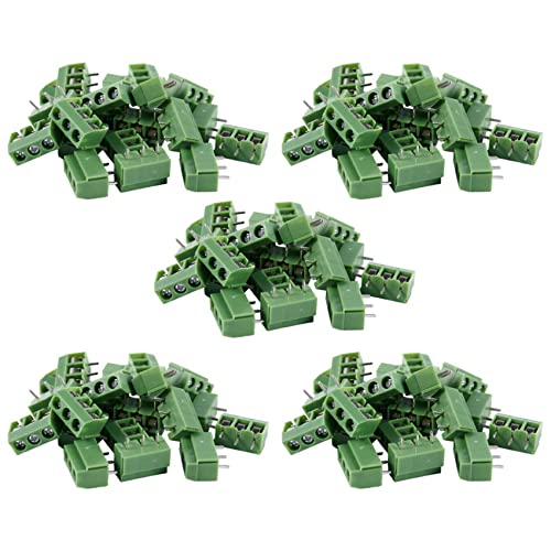 Kznifmk 100 Stück, 3-polig, 5 mm, PCB-Halterung, Klemme A, Schraube, Block AC 250 V, 8 A Kznifmk 100 Stück, 3-polig, 5 mm, PCB-Halterung, Klemme A, Schraube, Block AC 250 V, 8 A von Kznifmk