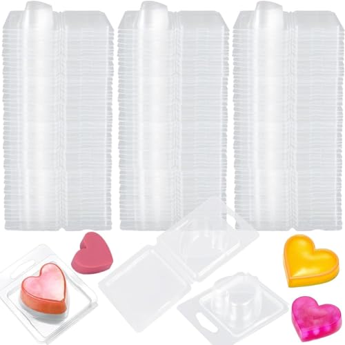 Kznifmk 150 Stück Wachsschmelzbehälter, 1,3 Oz, Kunststoffwachs-Set zum Schmelzen von Wachs, transparenter Wachs-Deckel, leere Kerze in Herzform Kznifmk 150 Stück Wachsschmelzbehälter, 1,3 Oz, Kunststoffwachs-Set zum Schmelzen von Wachs, transparenter Wachs-Deckel, leere Kerze in Herzform von Kznifmk