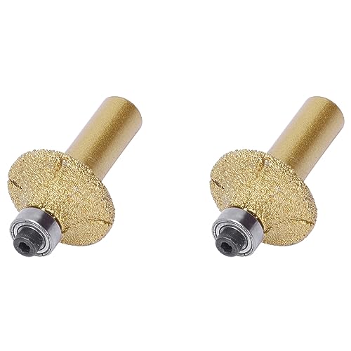 Kznifmk 2 x Marmor, 31 mm Durchmesser, Bullnose Diamond Profile Wheel Router Bit Kznifmk 2 x Marmor, 31 mm Durchmesser, Bullnose Diamond Profile Wheel Router Bit von Kznifmk