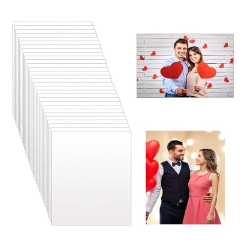 Kznifmk 30 Stück Bilder aus Aluminium, sublimiert, blanko, Fotoplatten aus Metall, Wärmeübertragung, 0,45 mm, zum Basteln, Drucken von Zimmern von Kznifmk