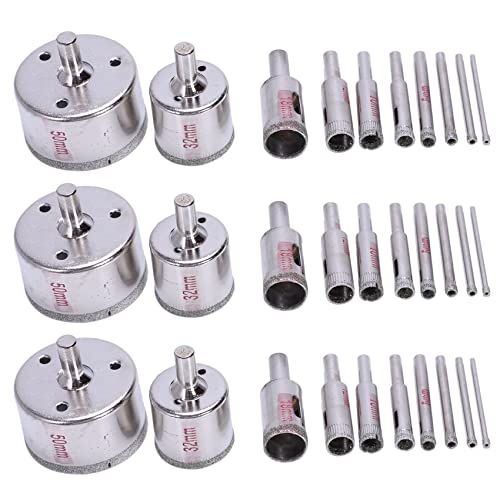 Kznifmk 30 Stück Diamant-Lochsäge, 3 – 50 mm, Bohrer, Säge, Set, Fliesen, Keramik, Glasschneider Kznifmk 30 Stück Diamant-Lochsäge, 3 – 50 mm, Bohrer, Säge, Set, Fliesen, Keramik, Glasschneider von Kznifmk
