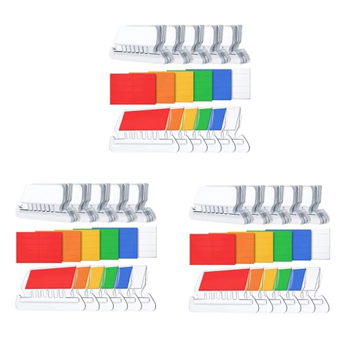 Kznifmk 360 Sets mit Registerkarten für Dokumente, 5,1 cm (5,1 cm) und mehrfarbige Einsätze zur Identifizierung von hängenden Dateien von Kznifmk