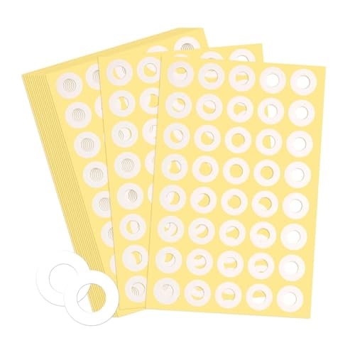 Kznifmk 4000 Stück Aufkleber, Verstärkung, Perforation, selbstklebend, 1/4 Zoll Durchmesser für Ordner mit mobilen Blättern, Schutz, Löcher, Papier, Weiß Kznifmk 4000 Stück Aufkleber, Verstärkung, Perforation, selbstklebend, 1/4 Zoll Durchmesser für Ordner mit mobilen Blättern, Schutz, Löcher, Papier, Weiß von Kznifmk