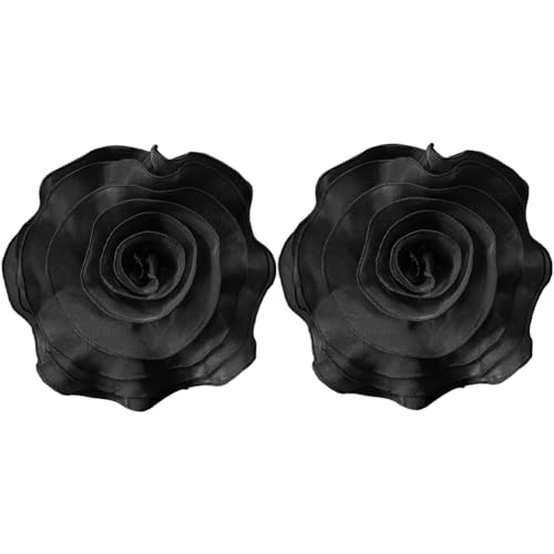Kznifmk Blumenkorsage aus Gaze, dreidimensional, mehrlagig, schwarz, für Hochzeitskleid, Dekoration, DIY Kznifmk Blumenkorsage aus Gaze, dreidimensional, mehrlagig, schwarz, für Hochzeitskleid, Dekoration, DIY von Kznifmk