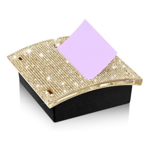 Kznifmk Haftnotizblöcke, aus Strass, 10,2 x 10,2 cm, Spender für Notizen, Memo, Haftnotizen, Spender für Haftnotizen Kznifmk Haftnotizblöcke, aus Strass, 10,2 x 10,2 cm, Spender für Notizen, Memo, Haftnotizen, Spender für Haftnotizen von Kznifmk