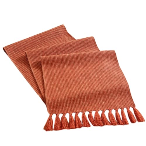 Kznifmk Handgefertigter Boho-Tisch mit orangefarbener Quaste, geeignet für den Heimgebrauch Kznifmk Handgefertigter Boho-Tisch mit orangefarbener Quaste, geeignet für den Heimgebrauch von Kznifmk