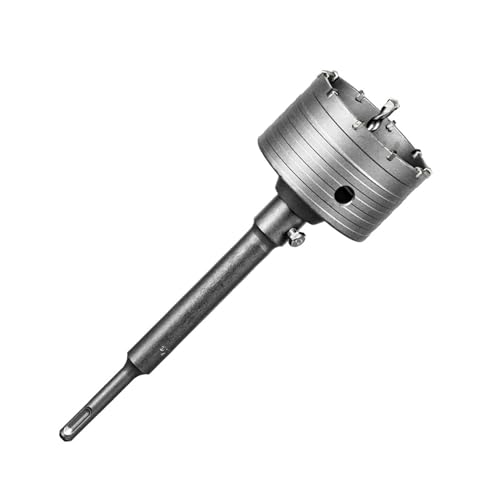 Kznifmk Lochsägen-Sets für Beton 4 - 5/16 Zoll (110 mm) Lochbohrer-Set für Wände aus Stahl mit SDS-Schaft über 220 mm von Kznifmk