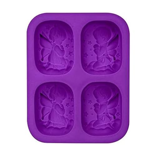 Kznifmk Seifenform mit 4 Mulden, 3D-Form zum Basteln, Seifenkerzen, Handwerk aus Kunstharz Kznifmk Seifenform mit 4 Mulden, 3D-Form zum Basteln, Seifenkerzen, Handwerk aus Kunstharz von Kznifmk