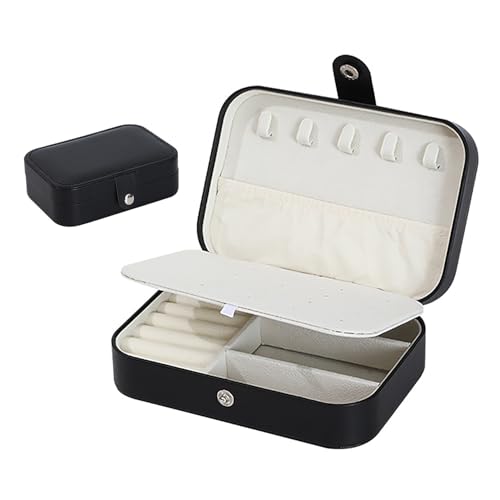 Kzouenzu Schmuckkästchen, Schmuckkästchen Reise, Schmuckschatulle Für Mädchen, Für Ohrringe, Halsketten, Ringe, Hochzeit Geschenk [Rosa] von Kzouenzu