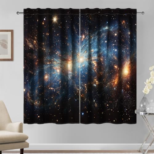 Kzzfqxb 132×214cm Raum vorhänge Set von 2 Paneelen, Weites Universum Außenraum Galaxie Nebel Gedruckte Fenster vorhänge für Jungen Mädchen Kinder, Schlafzimmer Wohnzimmer Drape Fenster vorhänge Kzzfqxb 132×214cm Raum vorhänge Set von 2 Paneelen, Weites Universum Außenraum Galaxie Nebel Gedruckte Fenster vorhänge für Jungen Mädchen Kinder, Schlafzimmer Wohnzimmer Drape Fenster vorhänge von Kzzfqxb