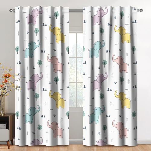 Kzzfqxb Kinder vorhänge 132x214cm 2 Paneele Elefantenbabys kleine Bäume Gräser Fensterdekoration Verdunkelungsvorhänge für Kinder Mädchen Jungen Schlafzimmer Kinderzimmer Wohnzimmer Kzzfqxb Kinder vorhänge 132x214cm 2 Paneele Elefantenbabys kleine Bäume Gräser Fensterdekoration Verdunkelungsvorhänge für Kinder Mädchen Jungen Schlafzimmer Kinderzimmer Wohnzimmer von Kzzfqxb