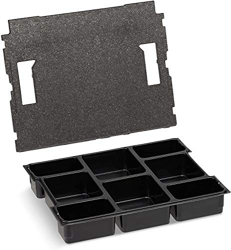 L-BOXX Sortimo Kleinteileeinsatz | Mit 8 Fächern inkl. Deckeneinlage | Sortimentskasten Einsatzboxen | Ideal als L-BOX 102 Einsatz | Sortierbox von L-BOXX