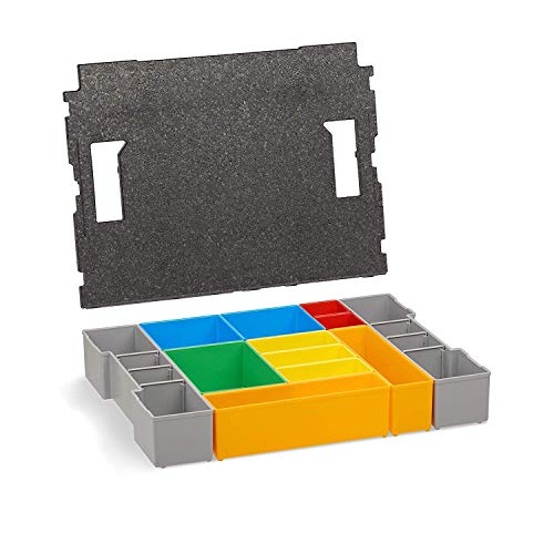Werkzeugkoffer Set | L-BOXX 102 Insetboxen-Set | H3 Einsätze mit Deckenpolster | Sortierboxen für Kleinteile | Ordnungssystem Schrauben von L-BOXX