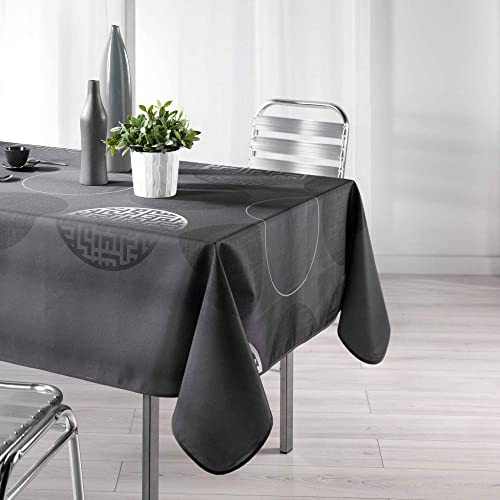 L'Harmonie Du Décor - 1721368, Tischdecke Rechteckige, 150 X 240 cm, Kosmo, Polyester Bedruckt, Grau L'Harmonie Du Décor - 1721368, Tischdecke Rechteckige, 150 X 240 cm, Kosmo, Polyester Bedruckt, Grau von Douceur d'Intérieur