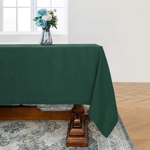 Linen World Leinen-Tischdecke, 100 % französisches Leinen, 304,8 x 152,4 cm, waschbar, rechteckig, Tischdecke für Esszimmer, Outdoor, Hochzeiten und Restaurants, dekorative Valentinstag, Ostern von L Linen World