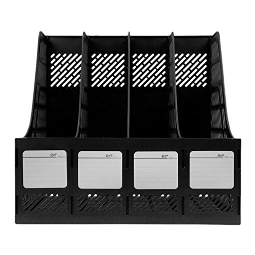 Liying Neu Stehsammler Zeitschriftensammler Stehorder DIN A4×4 Verschiedene Farben Kunststoff Schwarz Liying Neu Stehsammler Zeitschriftensammler Stehorder DIN A4×4 Verschiedene Farben Kunststoff Schwarz von L Y