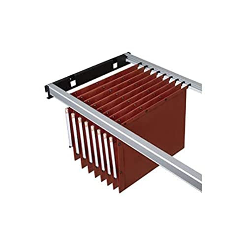 L'Oblique A-Z Hängeregistraturablage Set mit 2 Metallschienen mit Halterung für Hängemappen Schrank grau L'Oblique A-Z Hängeregistraturablage Set mit 2 Metallschienen mit Halterung für Hängemappen Schrank grau von Elba
