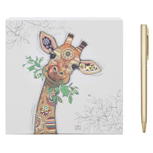 L & P Home & Gifts Gina Notizblock Giraffe, entworfen von Bug Art, künstlerischer quadratischer Notizblock für Büro, Zuhause oder Schulen, Murphy Mutt Notizblock mit schönen Designs L & P Home & Gifts Gina Notizblock Giraffe, entworfen von Bug Art, künstlerischer quadratischer Notizblock für Büro, Zuhause oder Schulen, Murphy Mutt Notizblock mit schönen Designs von L & P Home & Gifts