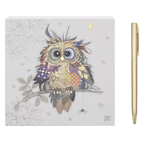 L & P Home & Gifts Otto Notizblock Eule | entworfen von Bug Art | künstlerischer quadratischer Notizblock für Büro, Zuhause oder Schulen | Murphy Mutt Notizblock mit schönen Designs L & P Home & Gifts Otto Notizblock Eule | entworfen von Bug Art | künstlerischer quadratischer Notizblock für Büro, Zuhause oder Schulen | Murphy Mutt Notizblock mit schönen Designs von L & P Home & Gifts
