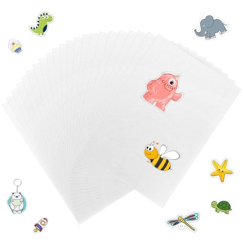 L&W Luck 20 Stück A4 Schrumpffolie Set,Shrink Plastic,Schrumpffolie zum Basteln für Schrumpffolie DIY Basteleien Dekorationen L&W Luck 20 Stück A4 Schrumpffolie Set,Shrink Plastic,Schrumpffolie zum Basteln für Schrumpffolie DIY Basteleien Dekorationen von L&W Luck