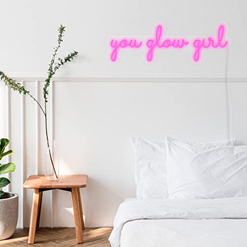 LED Signs YOU GLOW GIRL 80 LIFESTYLE PINK von L10 Srl