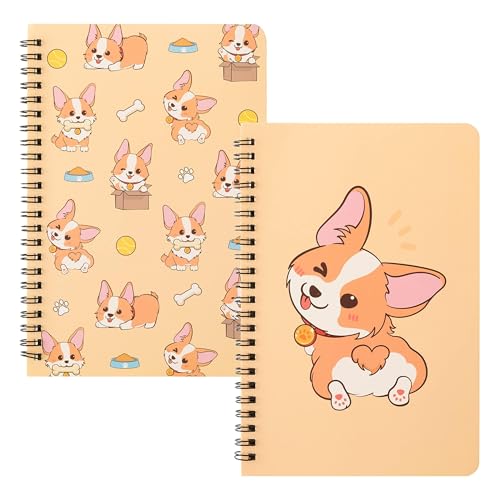 L1rabe 2 Stück A5 Corgi Notizbuch mit Spiralbindung für Kinder Cartoon Hund Spiral Notizbuch Spiralblock Notizbücher Notizblock Tagebuch Ringbuch Reisen Memos Bürobedarf Geschenke für Schüler Lehrer L1rabe 2 Stück A5 Corgi Notizbuch mit Spiralbindung für Kinder Cartoon Hund Spiral Notizbuch Spiralblock Notizbücher Notizblock Tagebuch Ringbuch Reisen Memos Bürobedarf Geschenke für Schüler Lehrer von L1rabe