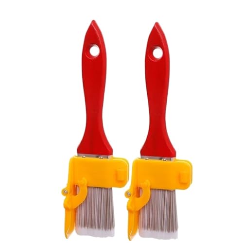 L6NqIAG 1/2/3 STÜCKE Malerei Wandpinsel Ecke Innen Verdeckte Rand Trimmen Farbe Trennung Pinsel Kantenschneider Griff Werkzeug Holzgriffpinsel(2PCS) von L6NqIAG