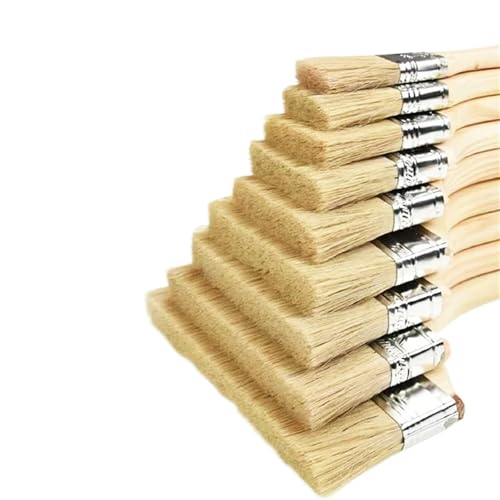 L6NqIAG 12-teilige Pinsel, 2,5 bis 20,3 cm, Kunstborstenpinsel, Haushaltsborstenpinsel for Streichen von Acrylwänden und Holzzäunen Holzgriffpinsel L6NqIAG 12-teilige Pinsel, 2,5 bis 20,3 cm, Kunstborstenpinsel, Haushaltsborstenpinsel for Streichen von Acrylwänden und Holzzäunen Holzgriffpinsel von L6NqIAG