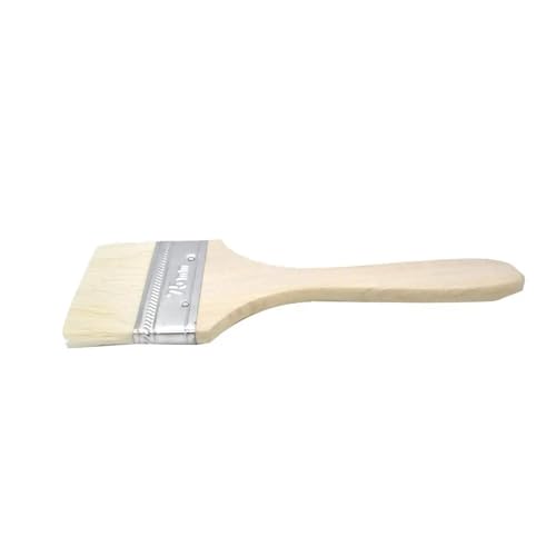 L6NqIAG 4"/5" Chip-Pinsel for Malen, Pinselreinigung, Öl, Aquarell, Pulverfarbe, flaches Haar, Holzgriff, Graffiti-Werkzeuge, Chip-Pinsel Holzgriffpinsel(4 Inch) von L6NqIAG