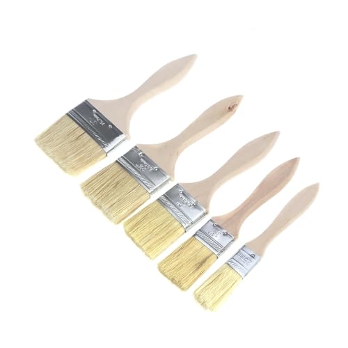 L6NqIAG 5 STÜCKE Farbe mit Holzgriff Pinsel for Wand Und Möbel Farbe Farbe Leicht Zu Reinigen Holz Reinigung Pinsel Holzgriffpinsel von L6NqIAG