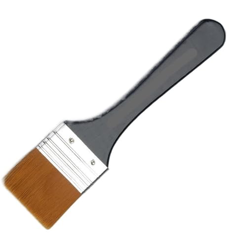 L6NqIAG 6 Arten Aquarell-Ölkunst-Pinsel Nylonhaar-Malpinsel Leicht zu reinigende Holz-Reinigungsbürste Holzgriffpinsel(5cm) von L6NqIAG