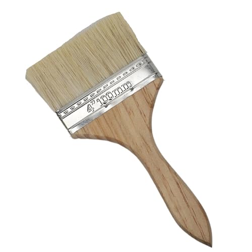 L6NqIAG Farbe und Chip Pinsel Universalfarbe for Farbe Flecken Lacke Aquarell Holz Wand Möbel Pinselreiniger Holzgriffpinsel(4 inch) von L6NqIAG