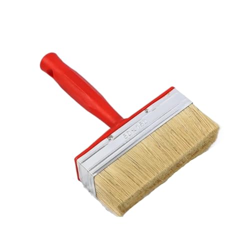 L6NqIAG Industrielles Kunststoffbeschichtungs-Pinsel-langes Haar-Dekorations-Wand-Bürstenwerkzeug leicht zu säubern Holzgriffpinsel(150mm,1pc) von L6NqIAG