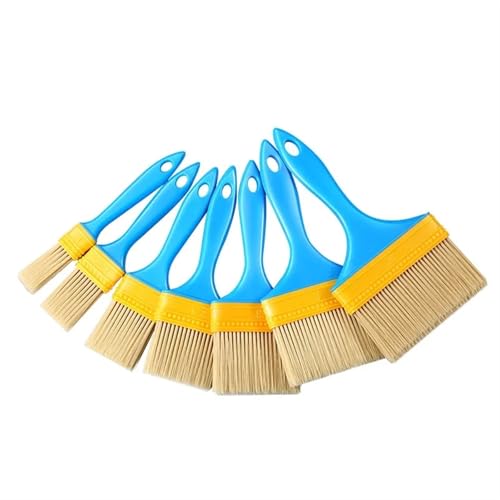 L6NqIAG Multifunktions-Pinsel mit Kunststoffgriff for Wand- und Möbelmalwerkzeug, Malpinsel-Set, Künstlerpinsel Holzgriffpinsel(1 Set) von L6NqIAG
