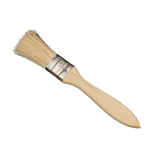 L6NqIAG Pinsel mit Holzgriff, Pinselborsten, Ölfarbe, Wachspinsel, Volkskunst, Heimdekor, Pinsel, 1/2/3 Zoll Holzgriffpinsel(1inch) von L6NqIAG