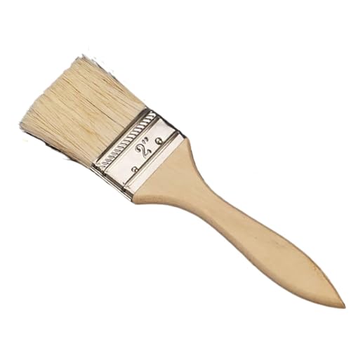 L6NqIAG Pinsel mit Holzgriff, Pinselborsten, Ölfarbe, Wachspinsel, Volkskunst, Heimdekor, Pinsel, 1/2/3 Zoll Holzgriffpinsel(2inch) von L6NqIAG