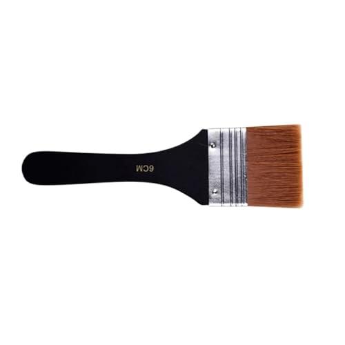 L6NqIAG Pinsel mit Holzgriff, professioneller Aquarellpinsel for Flecken, Lacke, Kleber, Gesso-Pinsel, Malwerkzeuge Holzgriffpinsel(6cm) von L6NqIAG