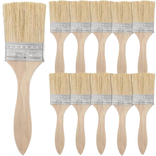 L6NqIAG Verdickter Holzgriff Pinsel Reinigung Künstler Schablone Wandmalerei Butter Chip for Kochbürsten Holzgriffpinsel von L6NqIAG