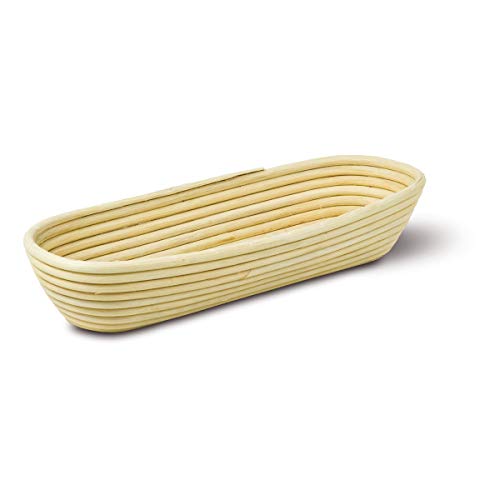 LaFiore24 Gärkorb Brotkorb Körbchen oval lang Brotform Hefeteig, Nachhaltig aus Peddigrohr verschied. Größen 3 Pfund - 1500 Gramm ca. 42 cm LaFiore24 Gärkorb Brotkorb Körbchen oval lang Brotform Hefeteig, Nachhaltig aus Peddigrohr verschied. Größen 3 Pfund - 1500 Gramm ca. 42 cm von LA FIORE 24
