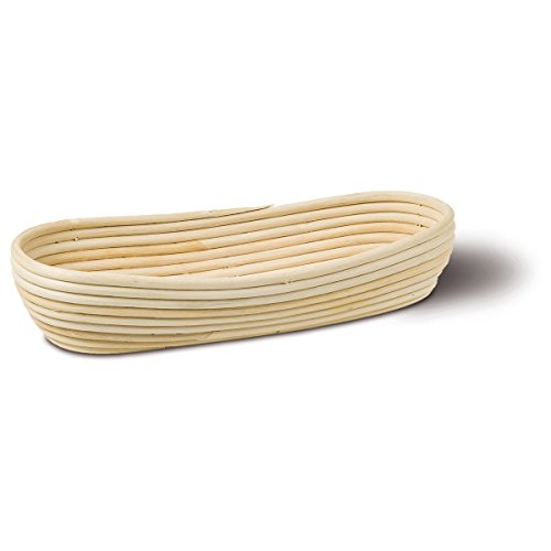 LaFiore24 Gärkorb Brotkorb Körbchen oval lang Brotform Hefeteig, Nachhaltig aus Peddigrohr verschied. Größen 5 Pfund - 2500 Gramm ca. 53 cm von LA FIORE 24