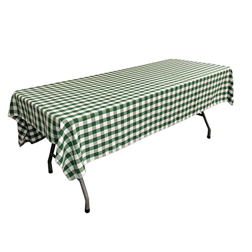 LA Linen Gingham Tischdecke, Leinen Polyester, Hunter Grün/Weiß, 60" x 90" LA Linen Gingham Tischdecke, Leinen Polyester, Hunter Grün/Weiß, 60" x 90" von LA Linen